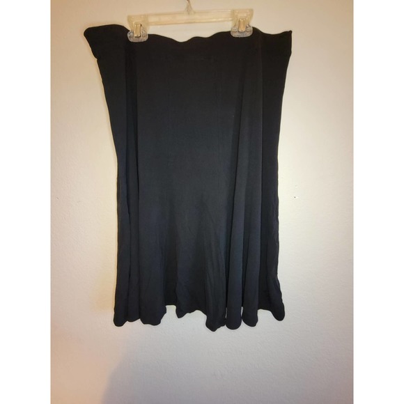 Eileen Fisher Dresses & Skirts - Eileen Fisher Black A-line Knee Length Knit Silk Skirt - L